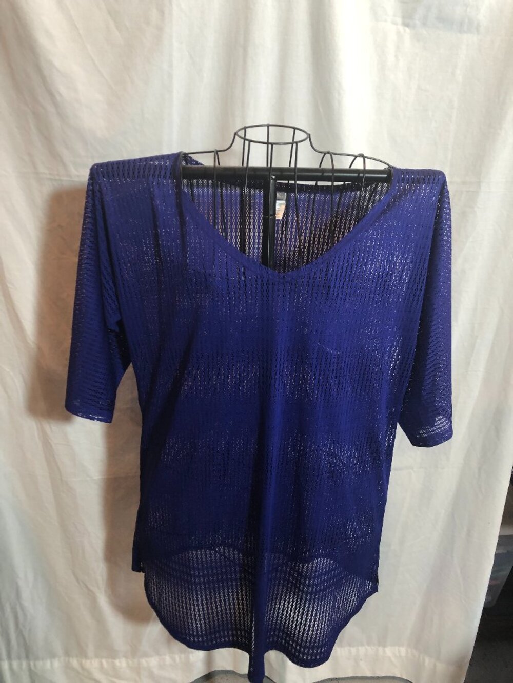 O'Neill MEDIUM/LARGE Blue 3/4 Sleeve Swimsuit Coverup 23" Pit to Pit